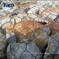 Filet hexagonal galvanisé / enduit de PVC / boîte de gabion / cage en pierre